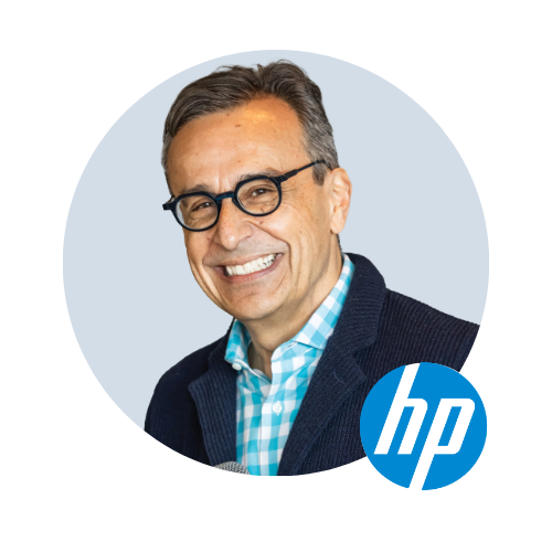 antonio lucio with HP logo