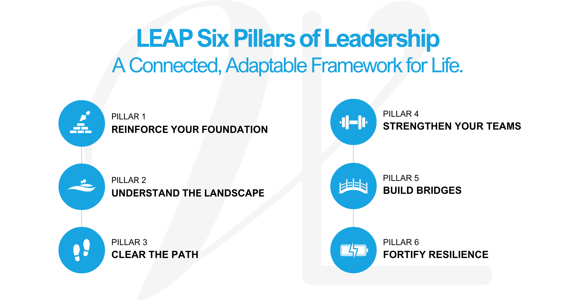 Virtuosi LEAP Six Pillars of Leadership